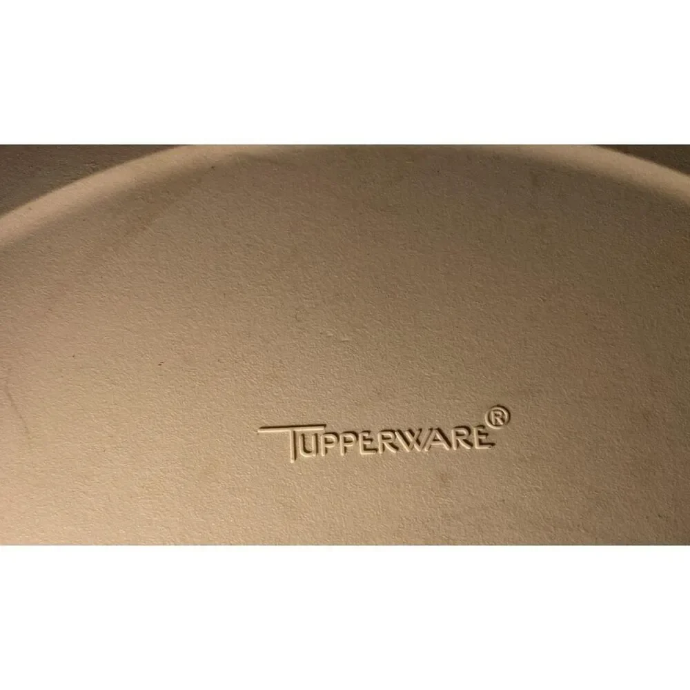 Vintage Tupperware Divided Party Tray is a large, round bowl with more than 5